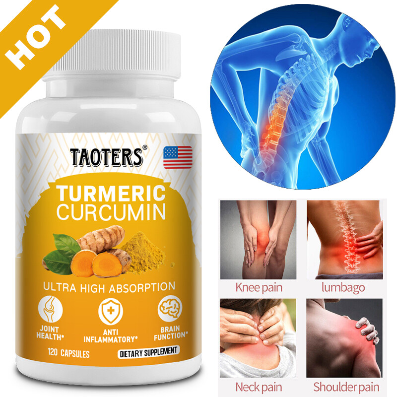 Turmeric Curcumin Highest Potency 95% 1300mg with Bioperine Black Pepper Extract