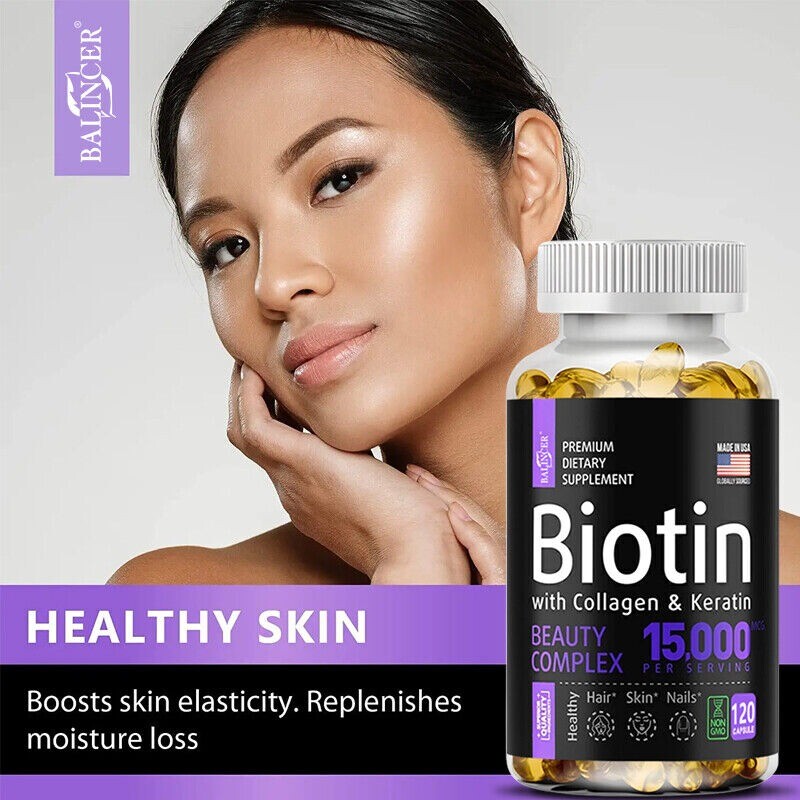 Hair Growth Supplement Strengthens and Repairs Hair 30 To 120 Capsules 04/2026