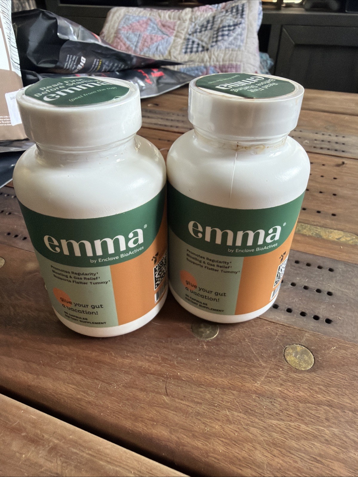 Emma Probiotic, Promotes Regularity, Bloating And Gas Relief, Flatter Tummy 2PK