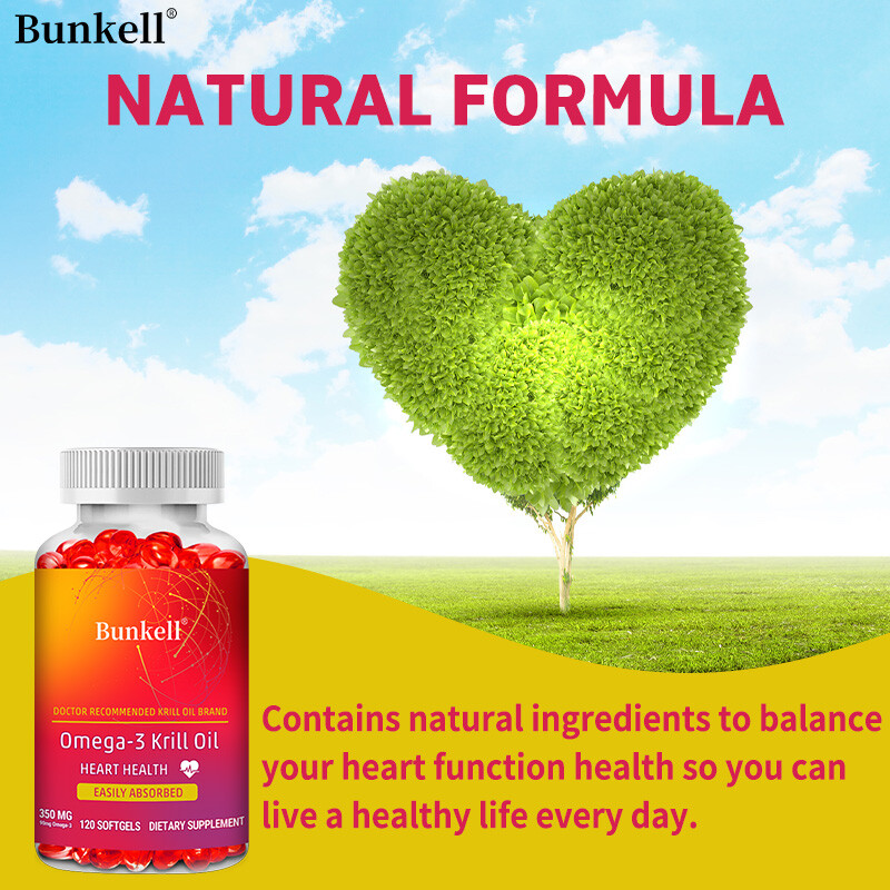 Omega 3 Krill Oil 350mg with EPA, DHA and Astaxanthin, Heart Health