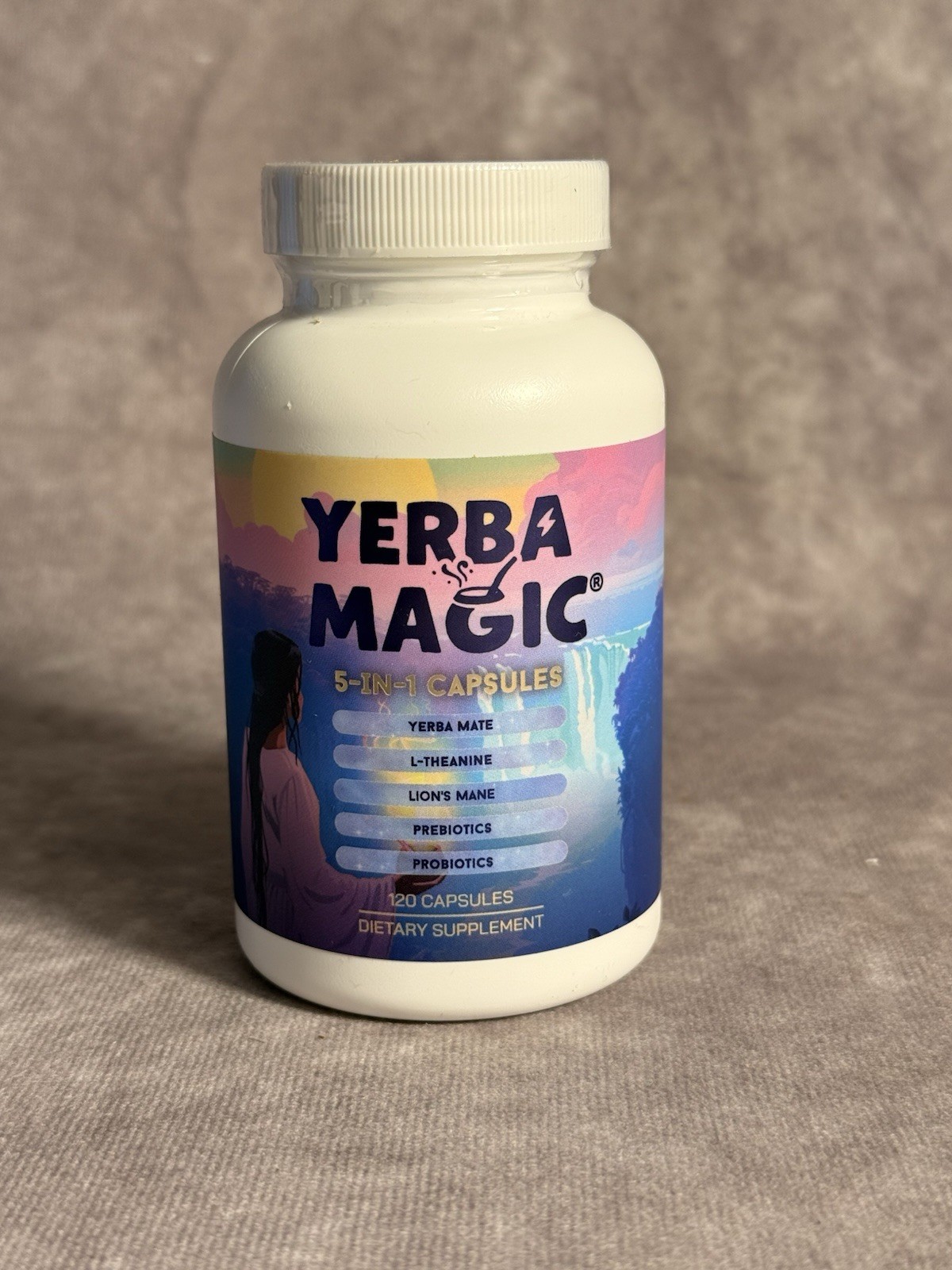 Yerba Magic 5-in-1 Dietary Supplement Capsules Yerba Mate Focus Energy 120ct