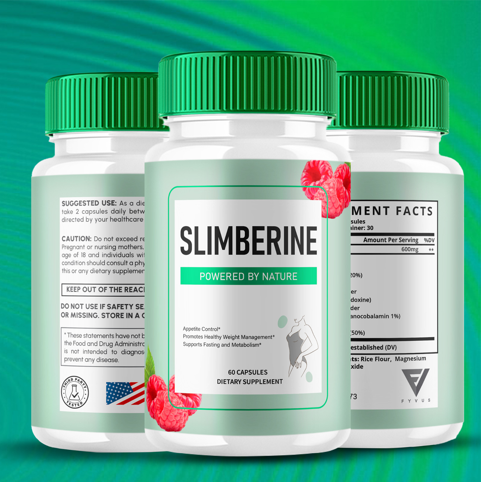Slimberine Pills, Slimberine Capsules Maximum Strength (60 Capsules)