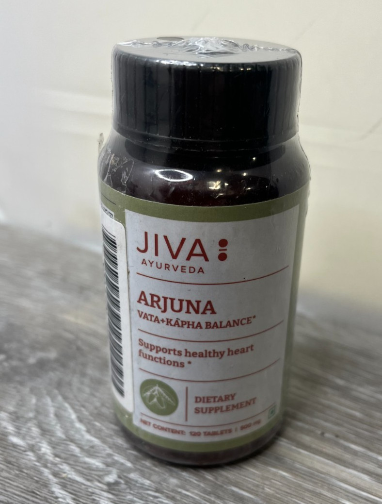 Jiva Ayurveda Arjuna Vata+Kapha Balance Healthy Heart 120 Tablets Exp 4/27