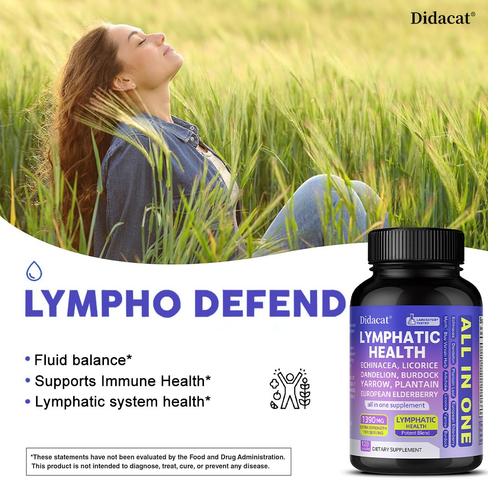 Dietary supplement for lymphatic health for unisex-Support of lymphatic system