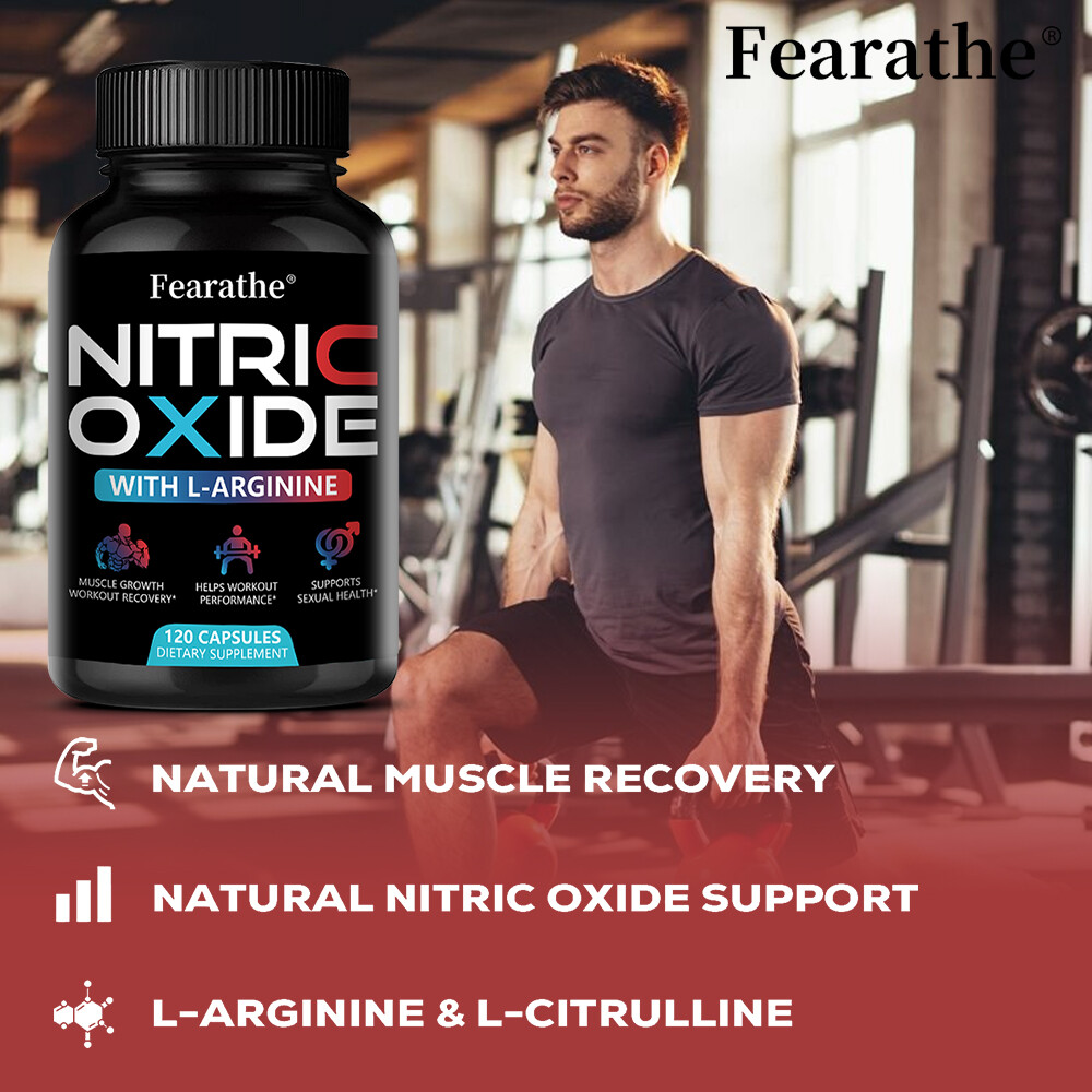 Nitric Oxide Promotes Muscle Growth Workout Recovery No Artificial Flavor