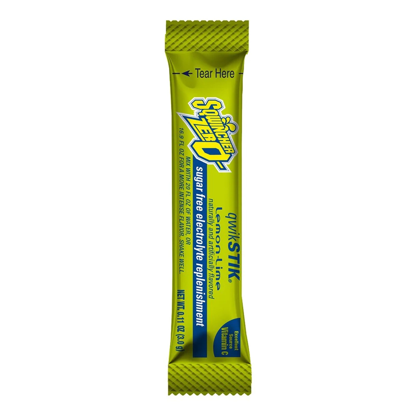 Sqwincher Quik Stik Zero Oral Electrolyte Solution Lemon-Lime Flavor 0.11 oz.