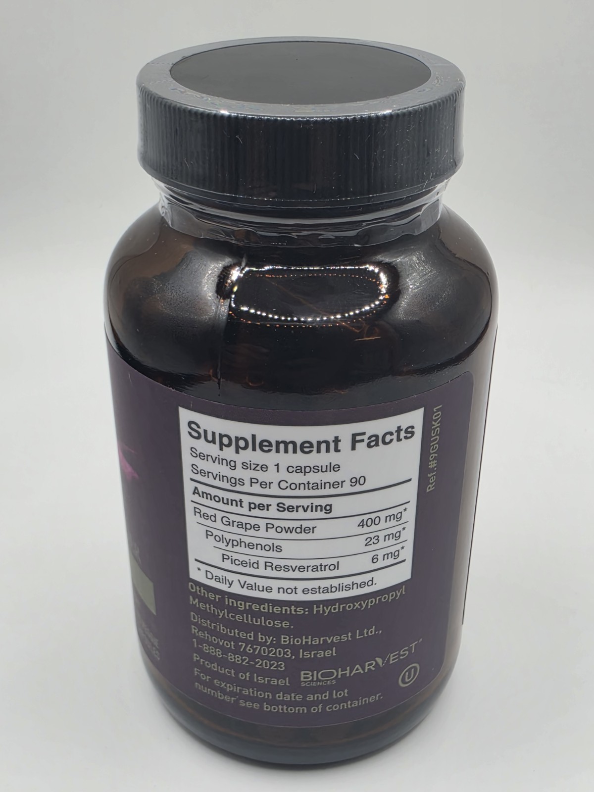 Vinia Red Grape Powder Rapid Absorption 90 Capsules 3 Month Supply Exp. 5/2028