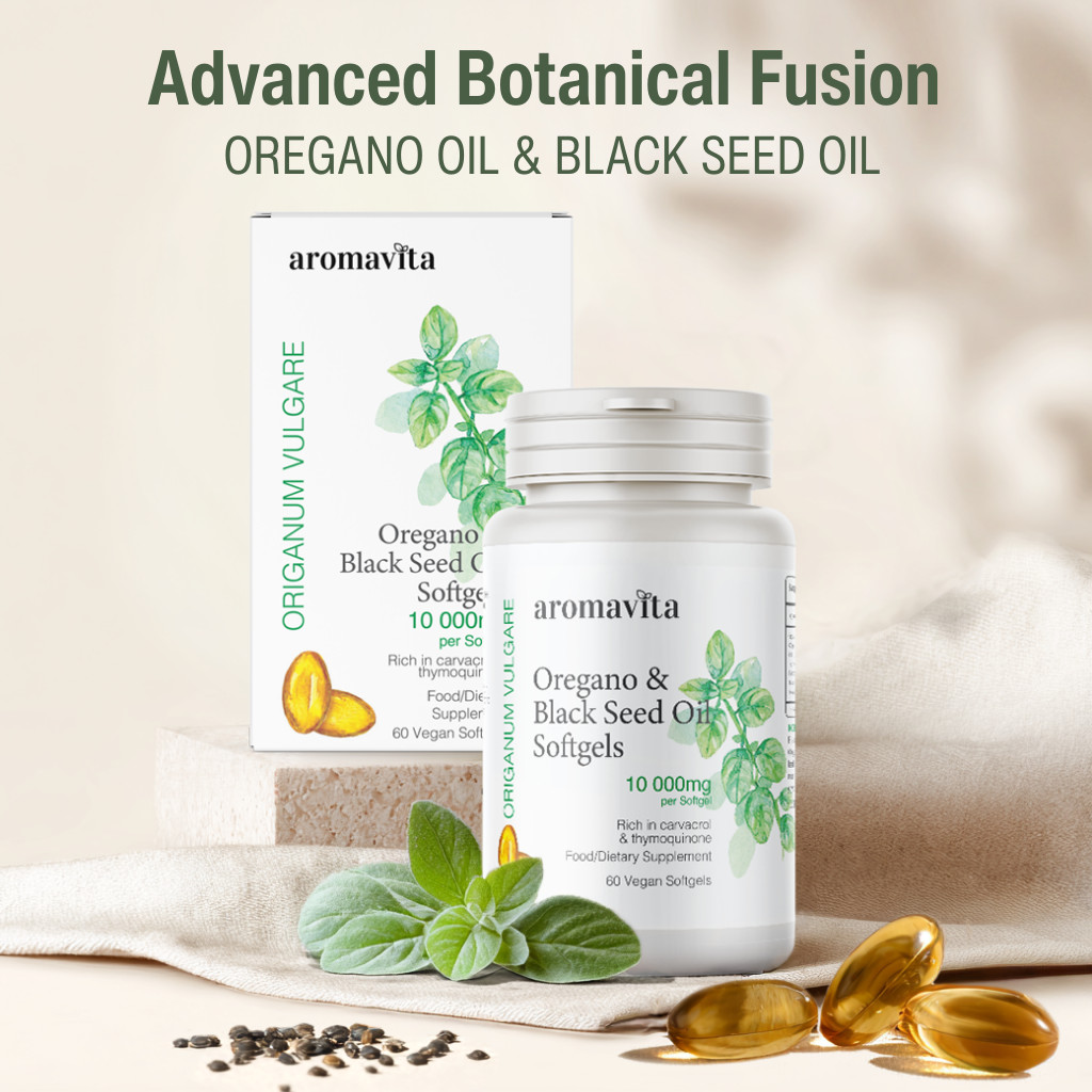 Oregano & Black Seed Oil Softgels – 10.000mg Carvacrol & 375mg Thymoquinone