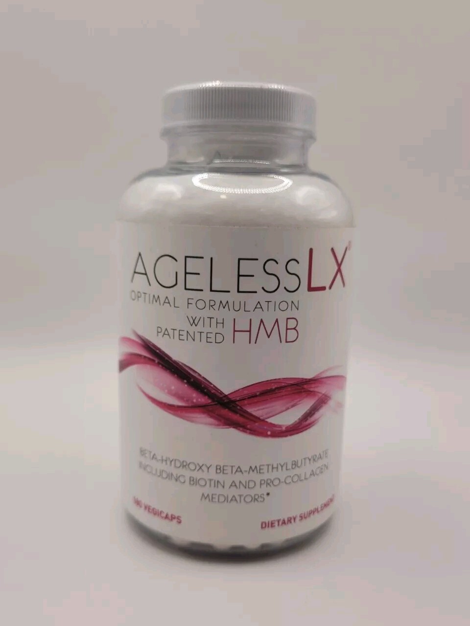 AgelessLX Optimal Formulation HMB Biotin & Pro-Collagen Supplement 180 Caps 2025