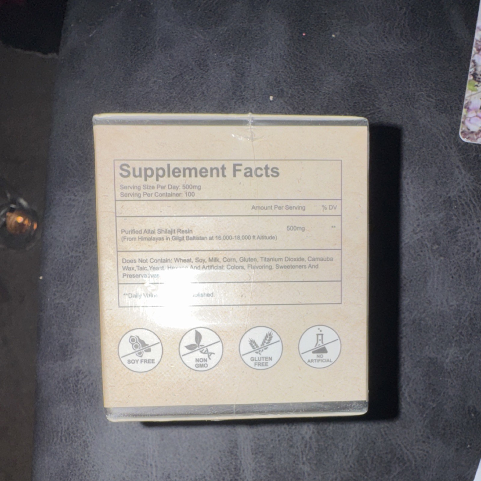 ACEYO Shilajit Resin Fulvic Acid Trace Minerals Soy Free Non-GMO 1.76oz