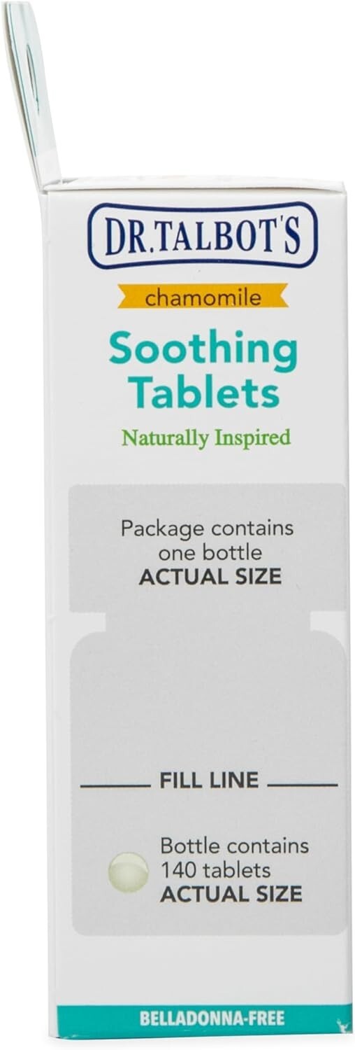 Dr. Talbot’s Chamomile Soothing Tablets, Quick Dissolve, 140 Count Ex: 04/2026
