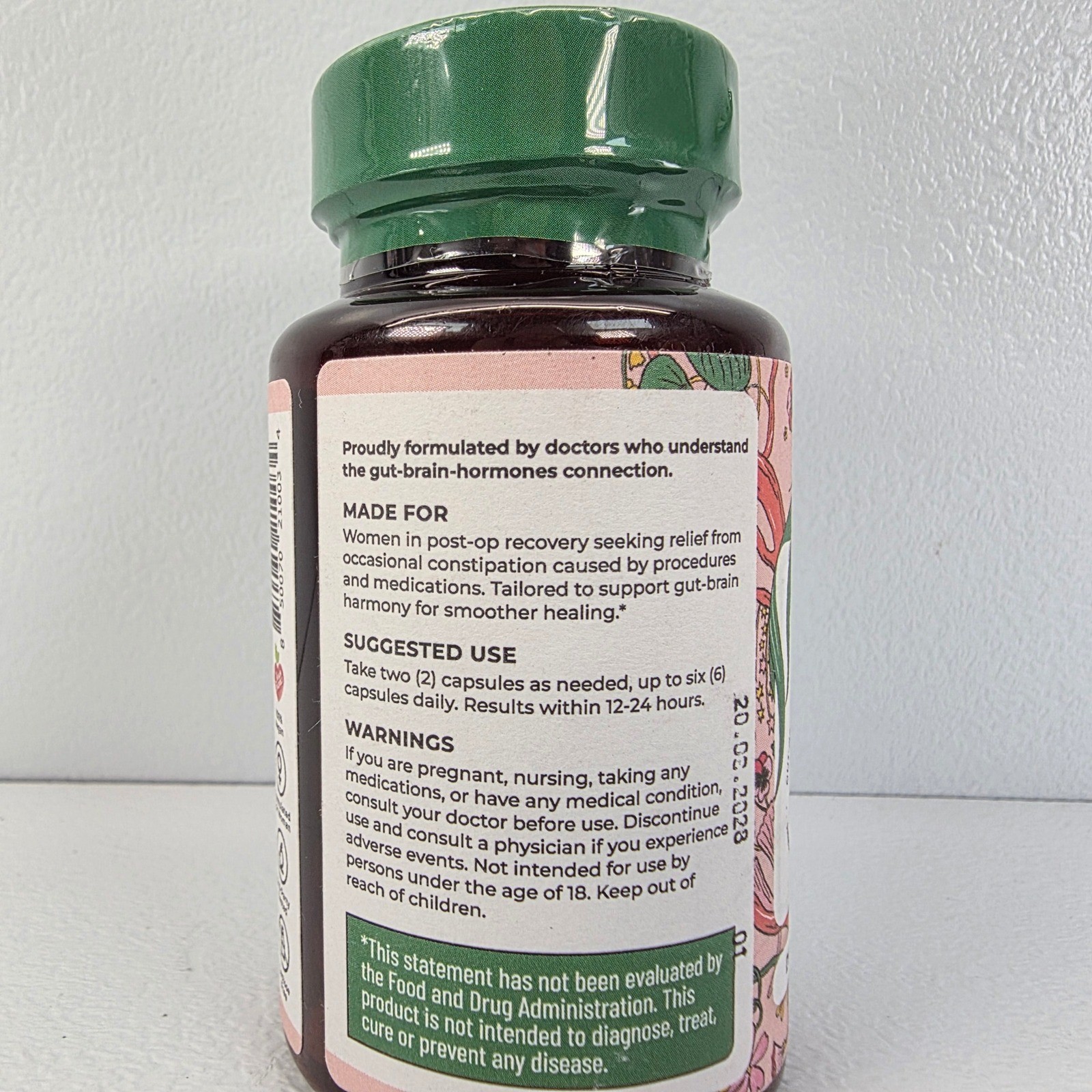 DigestLive+ Post-Op Formula Constipation Relief 30 Vegan Caps Herbal Supplement