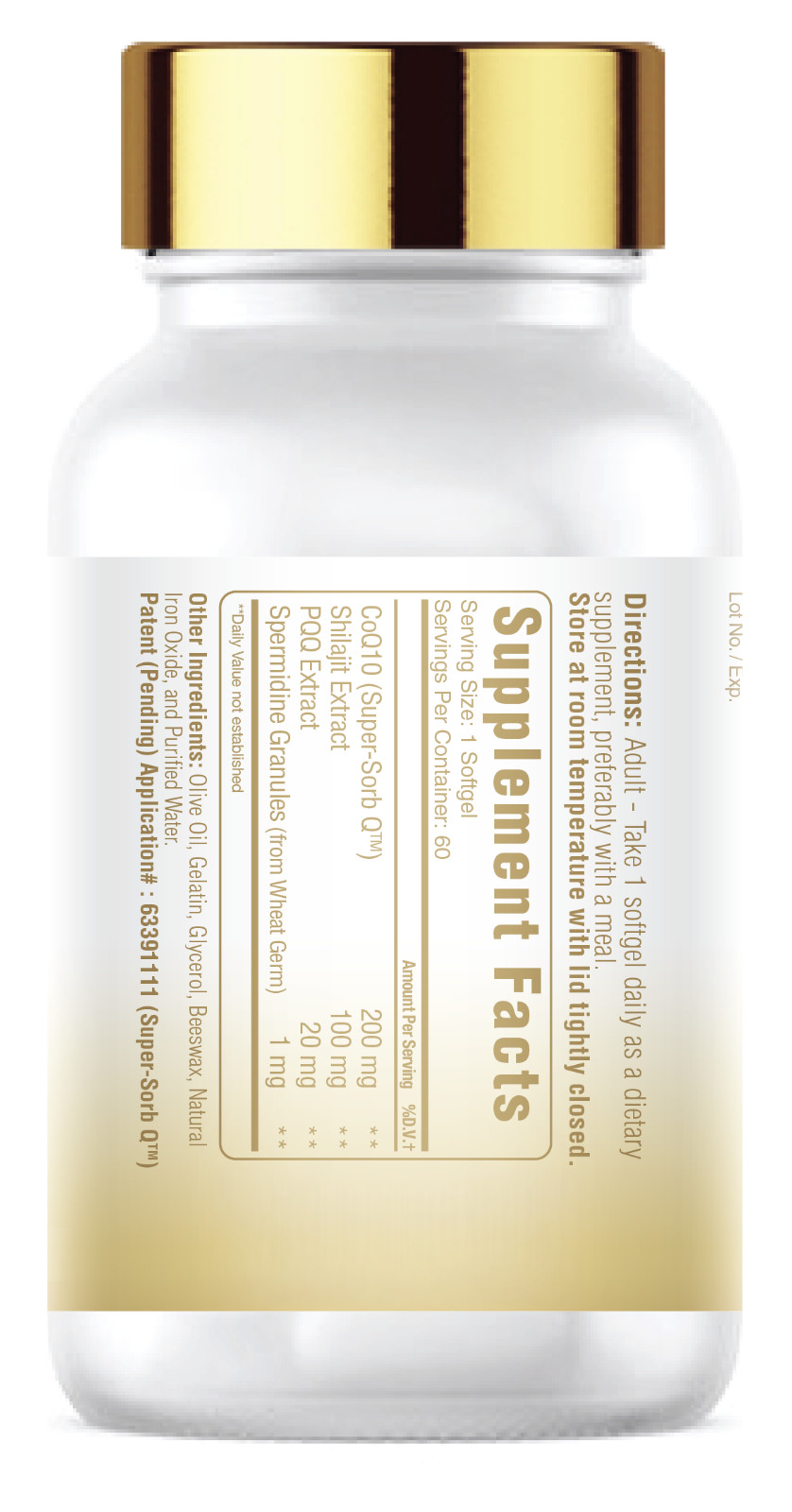 Confidence USA Q-Power Prenatal 60 Softgels – Ubiquinol+Shilajit+PQQ+Spermidine