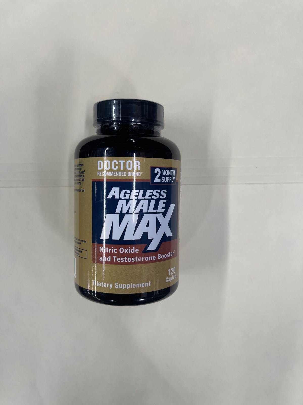 Ageless Male Max Total Testosterone and Nitric Oxide Booster 120 Caps NEW