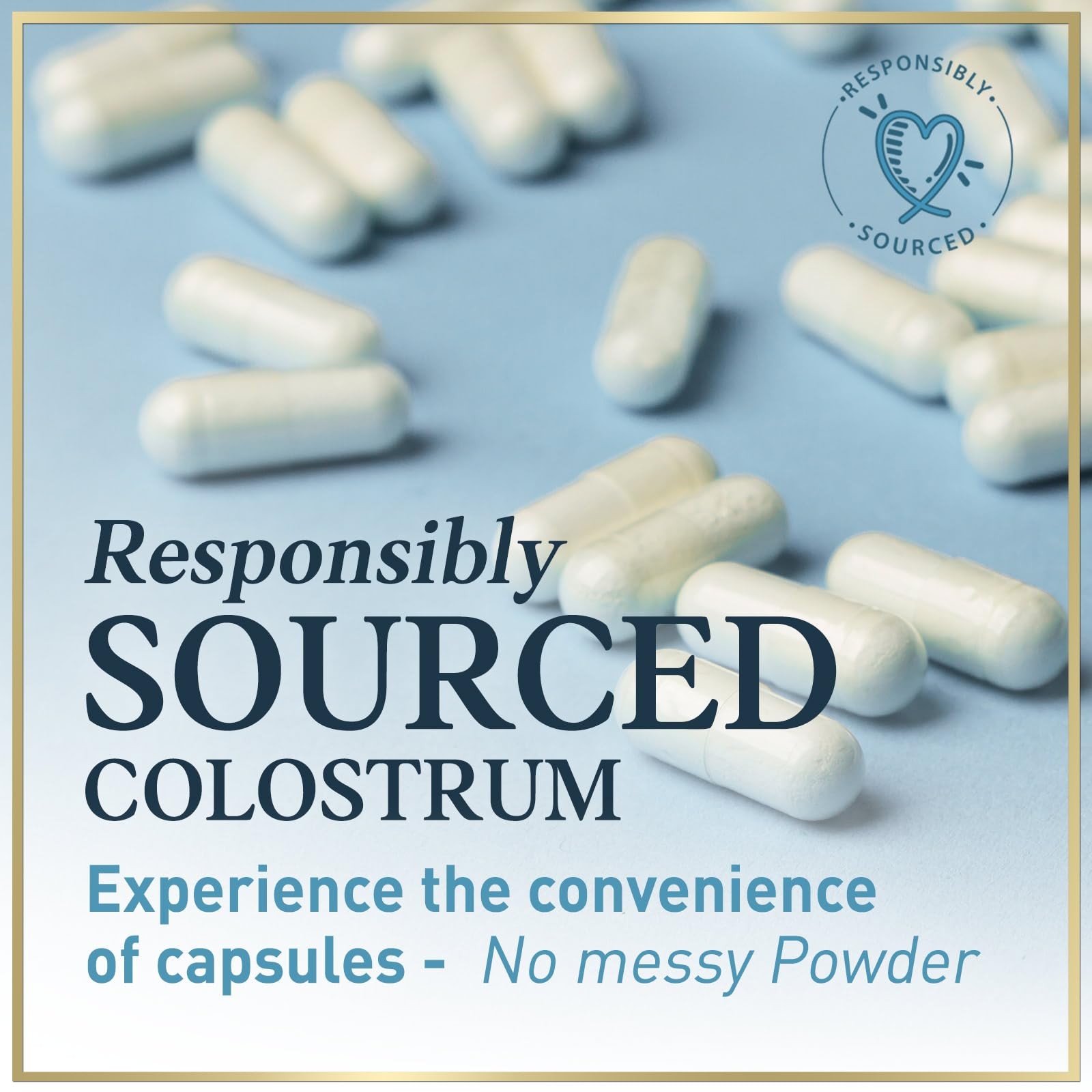 Colostrum Supplement 1000mg Per Serving – Max Strength 120 Count (Pack of 1)