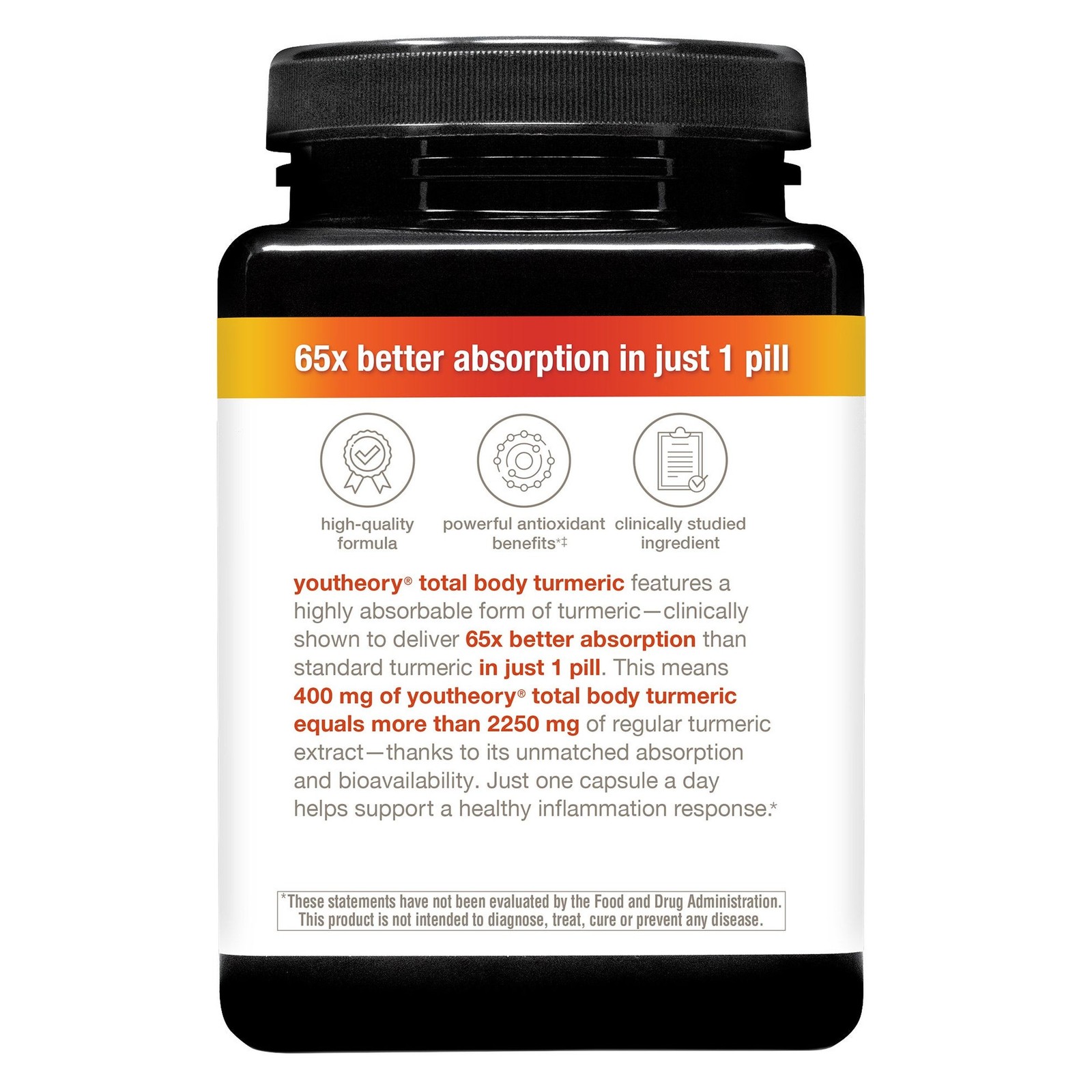 youtheory Total Body Turmeric, 90 Vegetarian Capsules