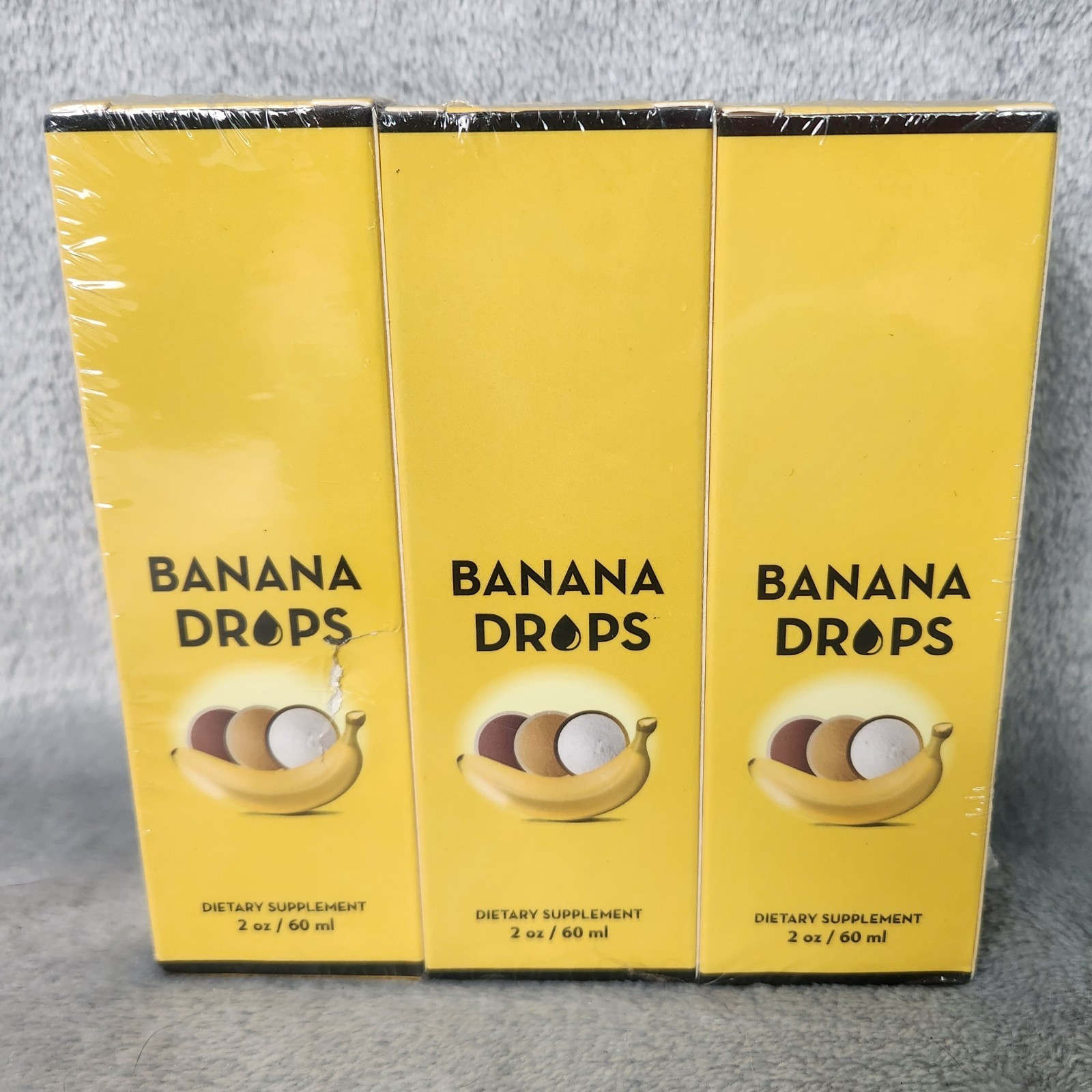 Banana Drops for Weight Loss Liquid Supplement, Banana Drops Official (3 Pack)