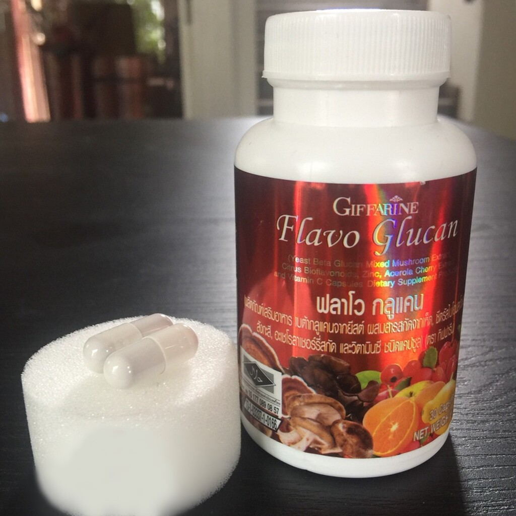 FLAVO GLUCAN GIFFARINE_Immune_Blood Flow_Aging Herbal Dietary Supplement 30Caps.