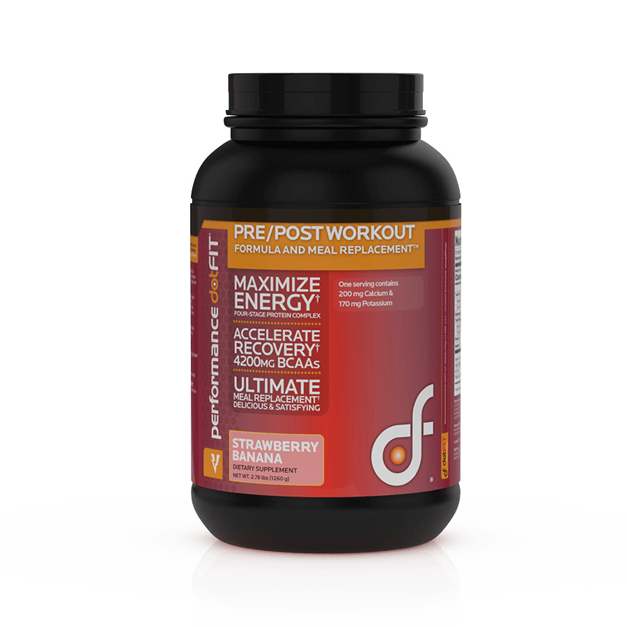 DotFit Pre & Post Workout Formula Strawberry Banana Flavor Protein 1260g NEW