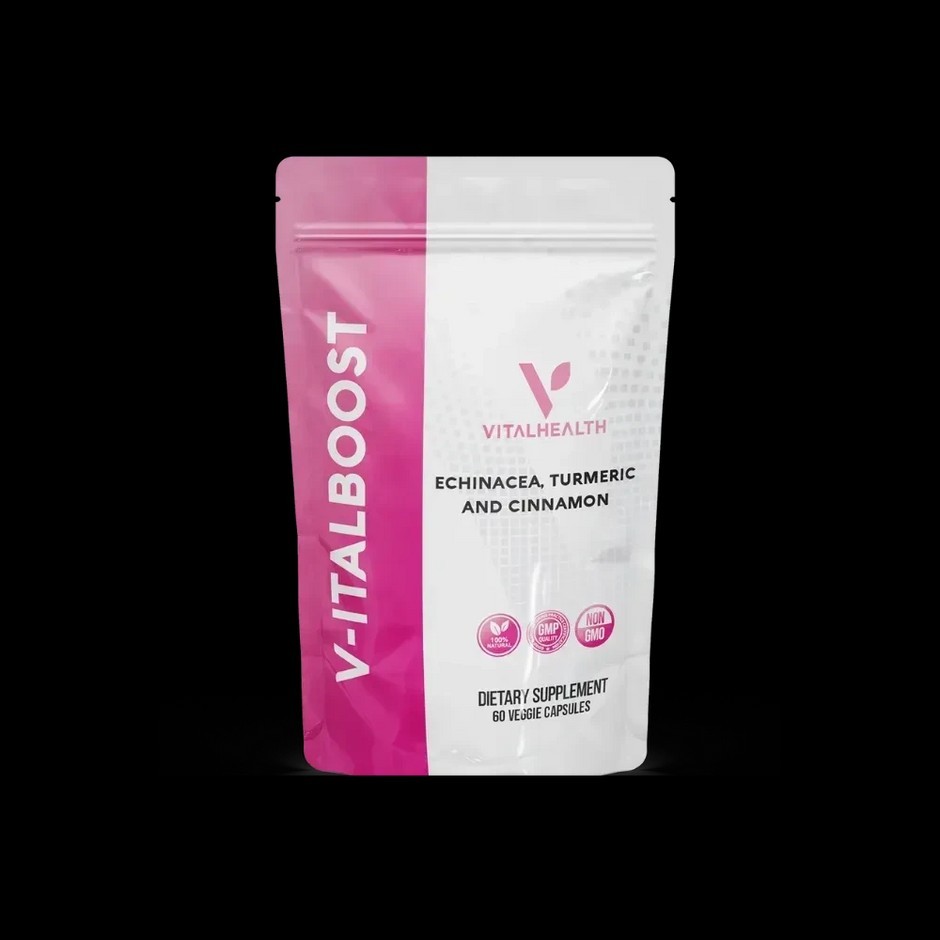 V-italboost 60 Veggie Capsules – Ginger Garlic Vitalhealth Free Shipping