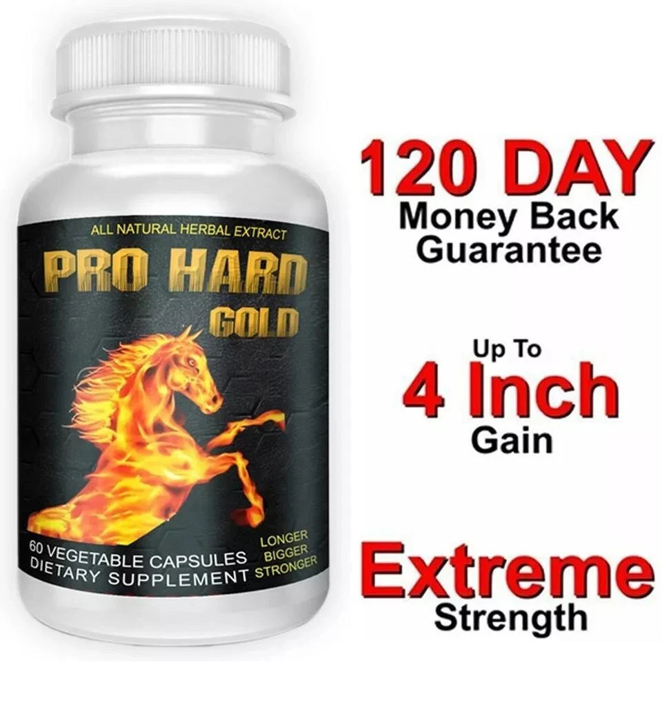 Pro Hard Gold Male Performance Enhancement 60 Pills – Dietary Supplement For Men