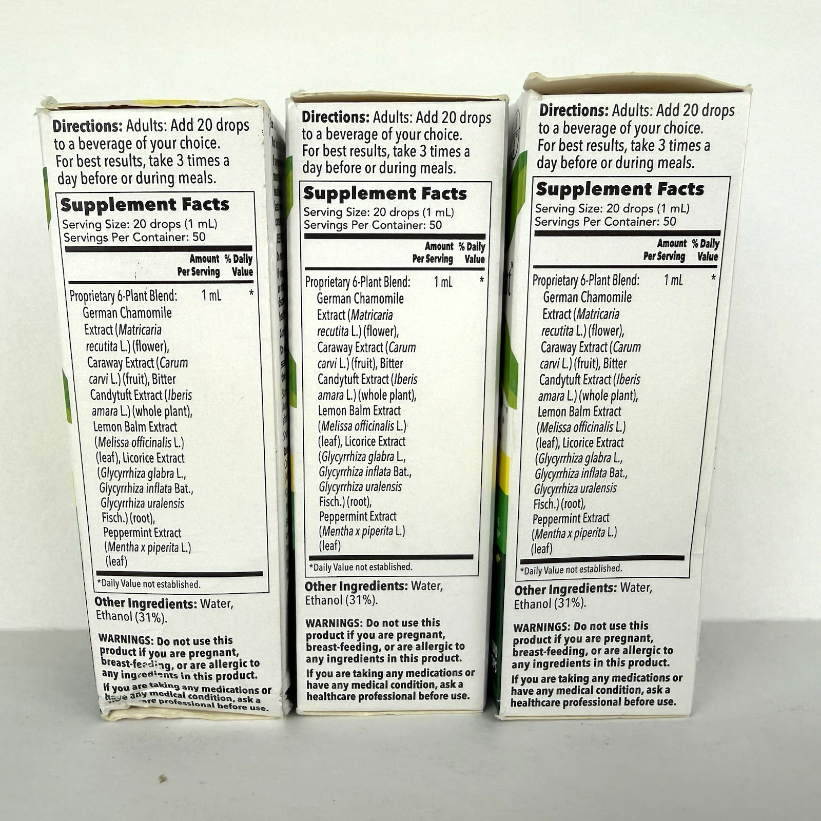 Iberogast Dual Action Digestive Relief Liquid Drops 1.69fl oz x 3 bottles