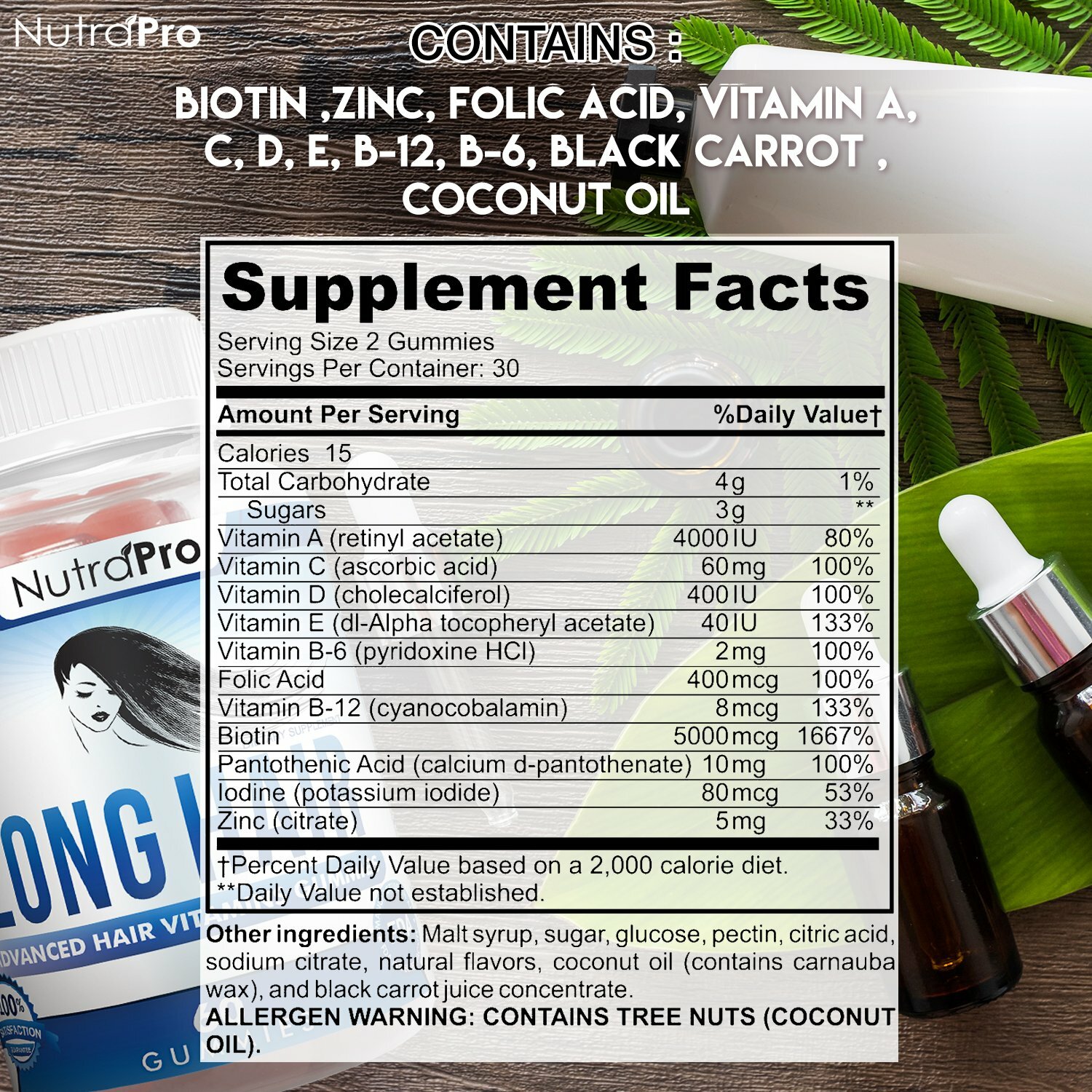 LONG HAIR GUMMIES – Hair Growth Gummies Supplement
