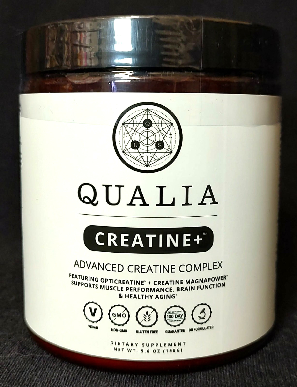 Creatine Monohydrate, Magnesium, Qualia Dietary Supplement Powder