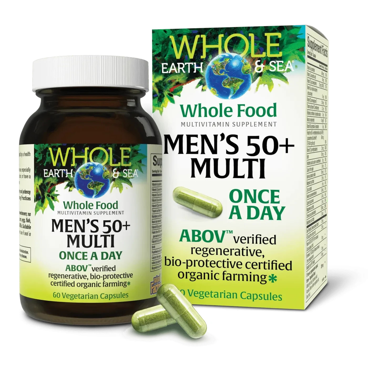 Natural Factors, Men’s 50+ Multi, Once a day, 60 Veg Cap