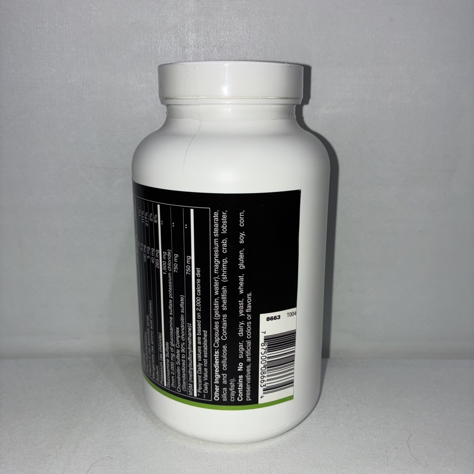 Glucosamine Sulfate Chondroitin & MSM 240 Capsules / Exp 09/2027