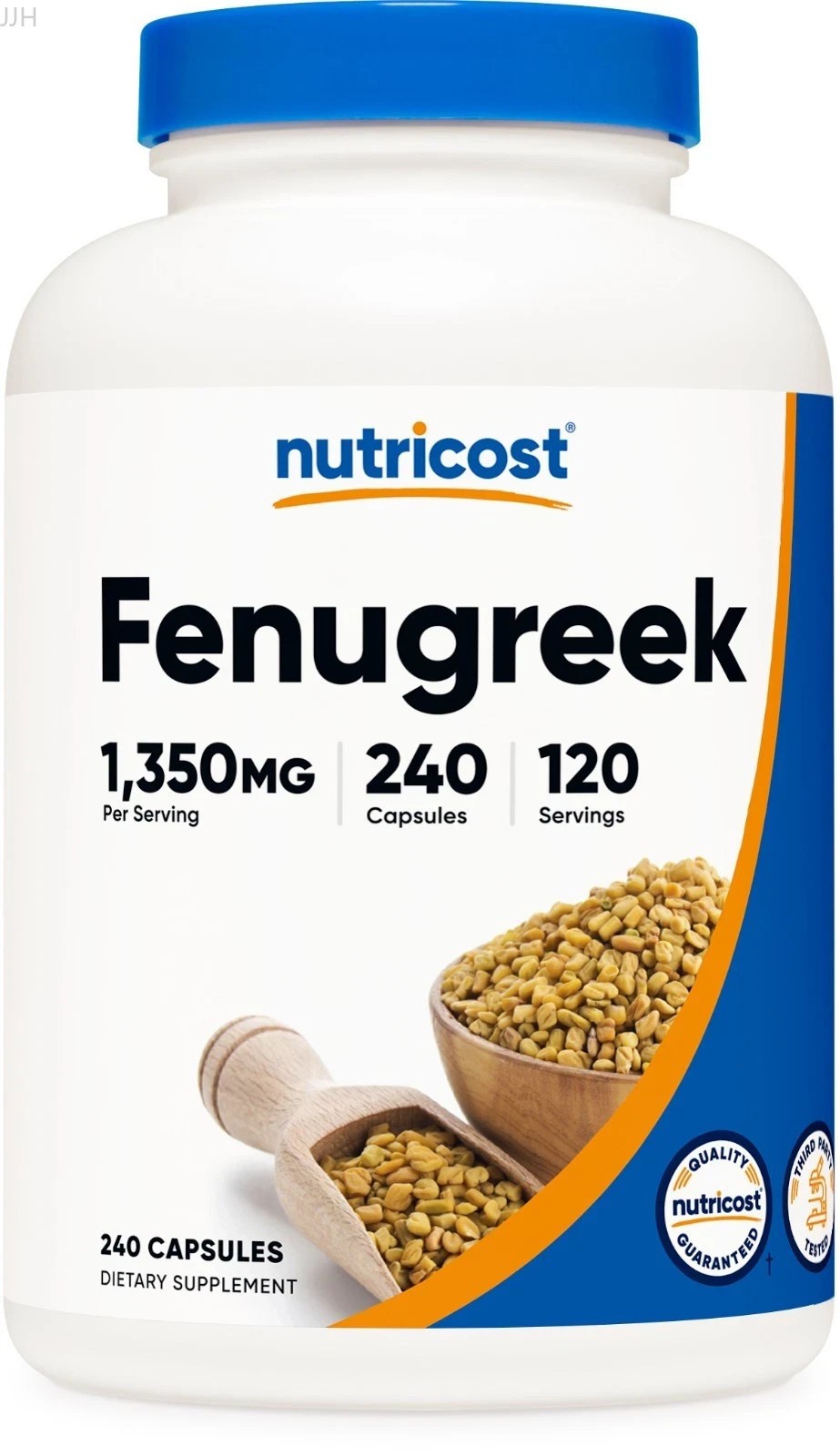 Nutricost 675mg Fenugreek Seed 240 Softgels Gluten Free Non GMO Dietary