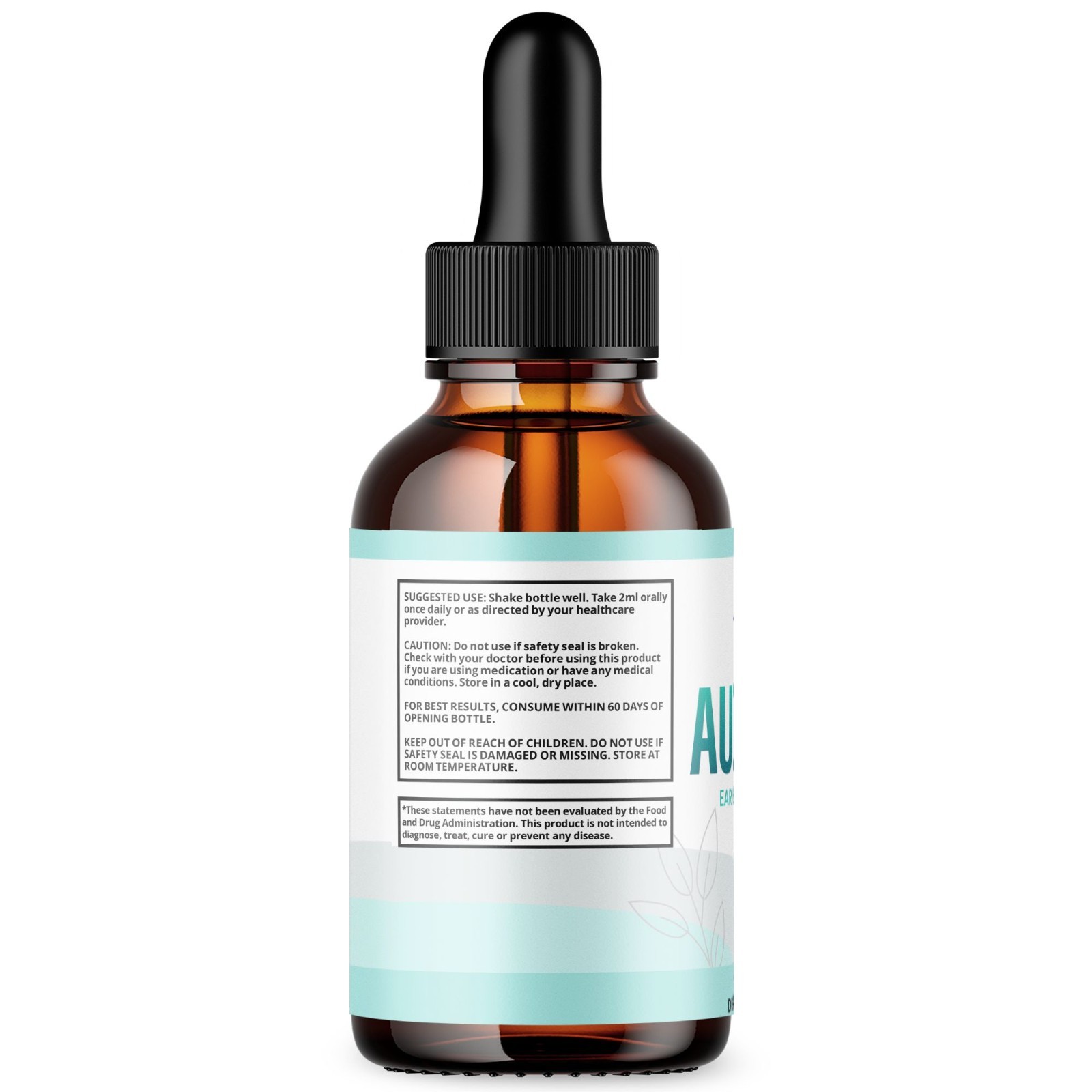 (2 Pack) Audileaf Ear Health Support Drops Natural Audi Leaf Vitamin 60 Servings