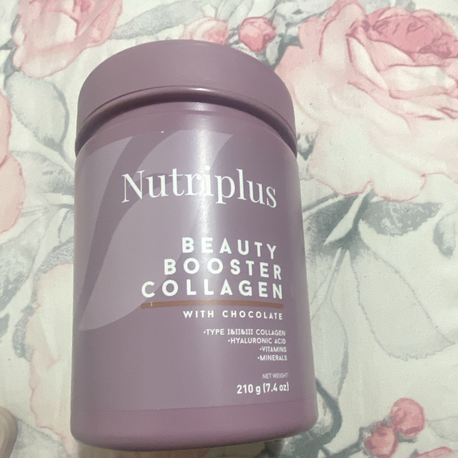 Nutriplus Collagen + Hyaluronic Acid Powder Chocolate Hair Skin Nails 210g