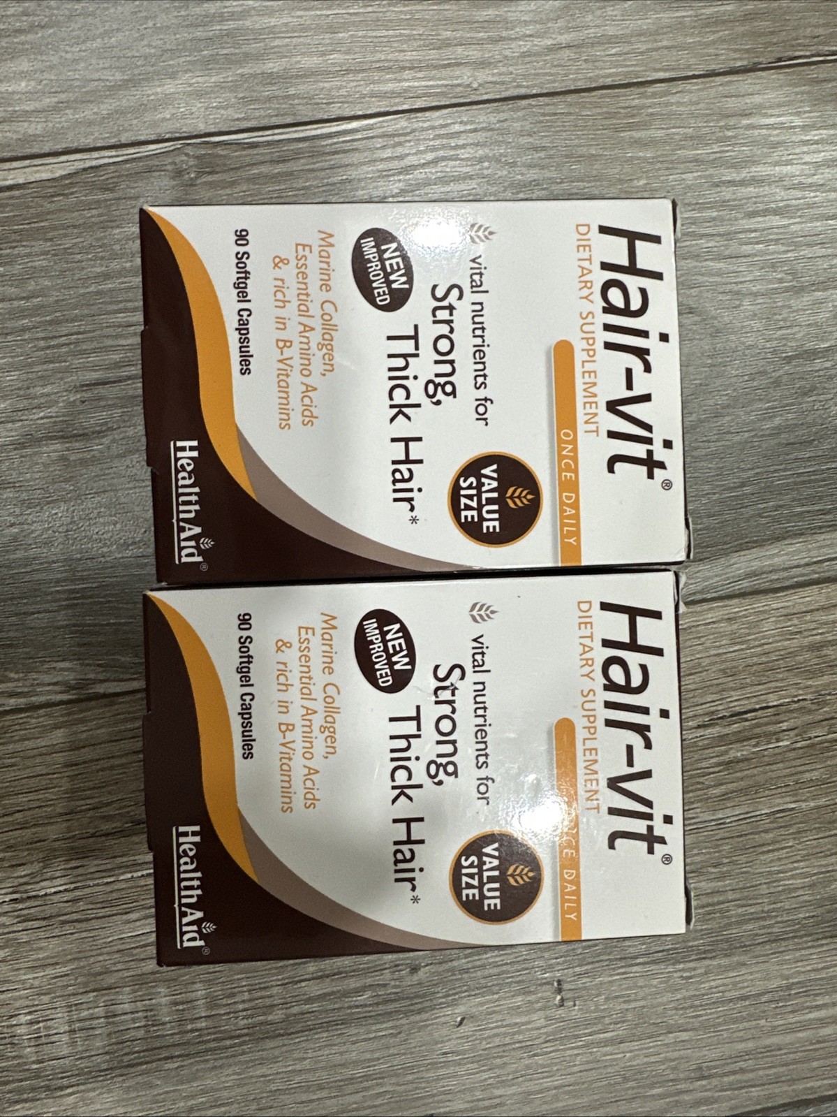 X2 Hair-vit, 1 Daily,4Strong,Thick;Shiny Hair,B-Vitamins+Amino Acids 180 Total
