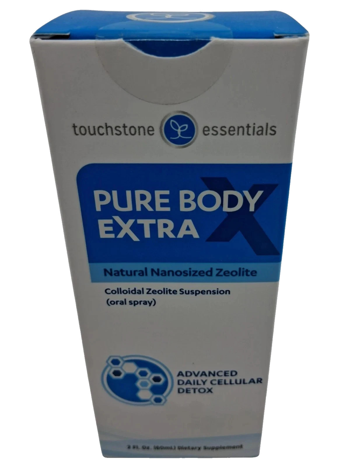 Lot of 2 Touchstone Essentials Pure Body Extra Nanosized Zeolite Spray 2oz