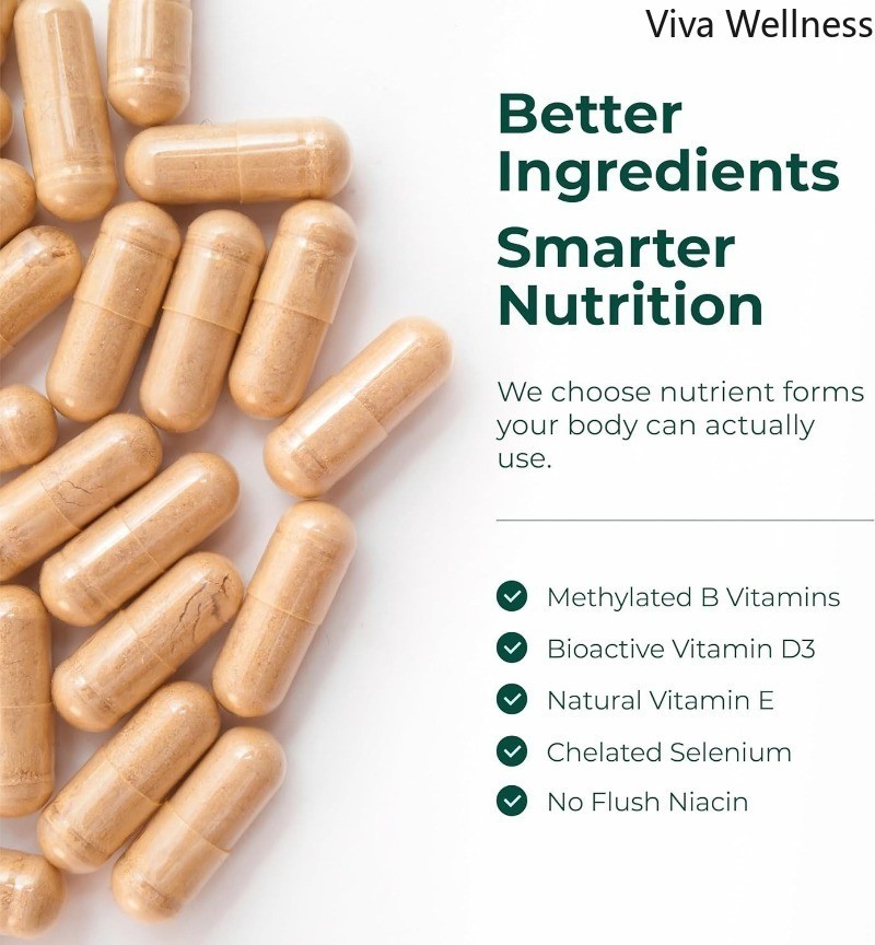 Multivitamin Men’s Methylation Daily & Capsules B12AD C Zinc Magnesium Efficient
