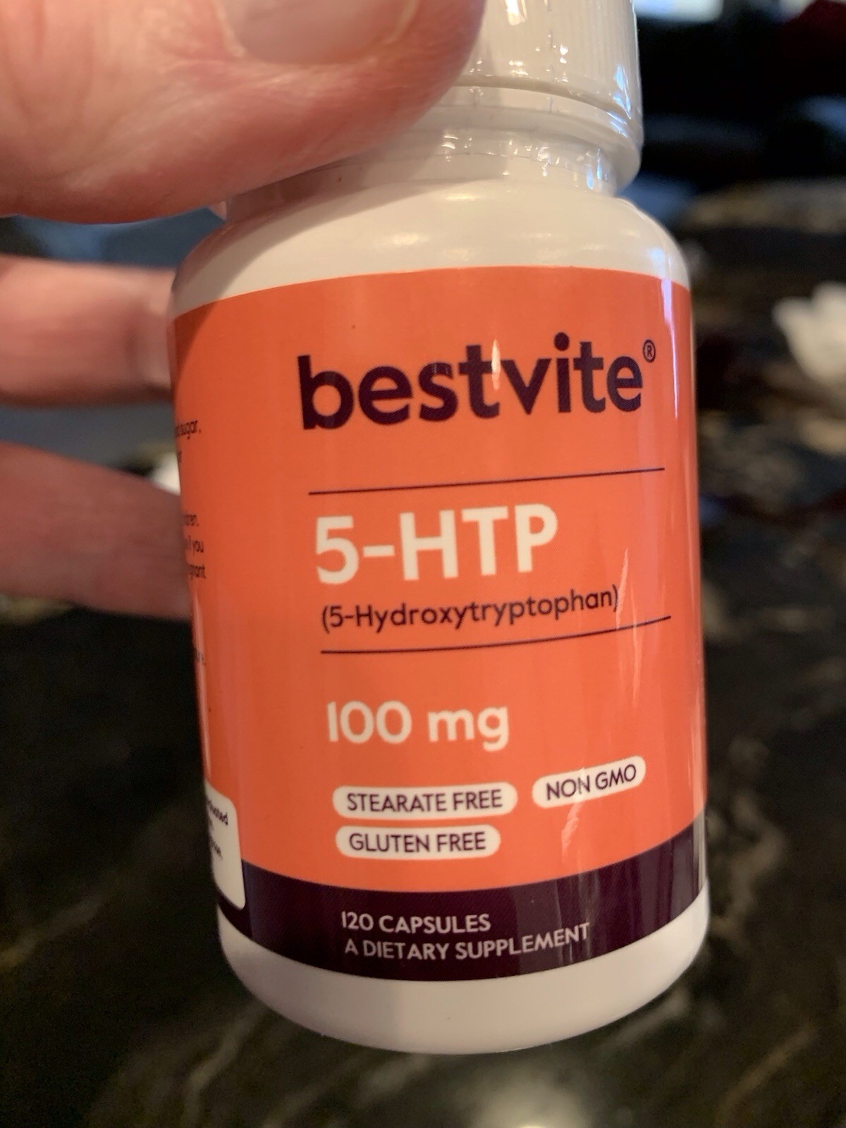 Bestvite 5-HTP 100mg 120 Caps & Healthfare Valerian 3000mg 240 Vegan Non-GMO