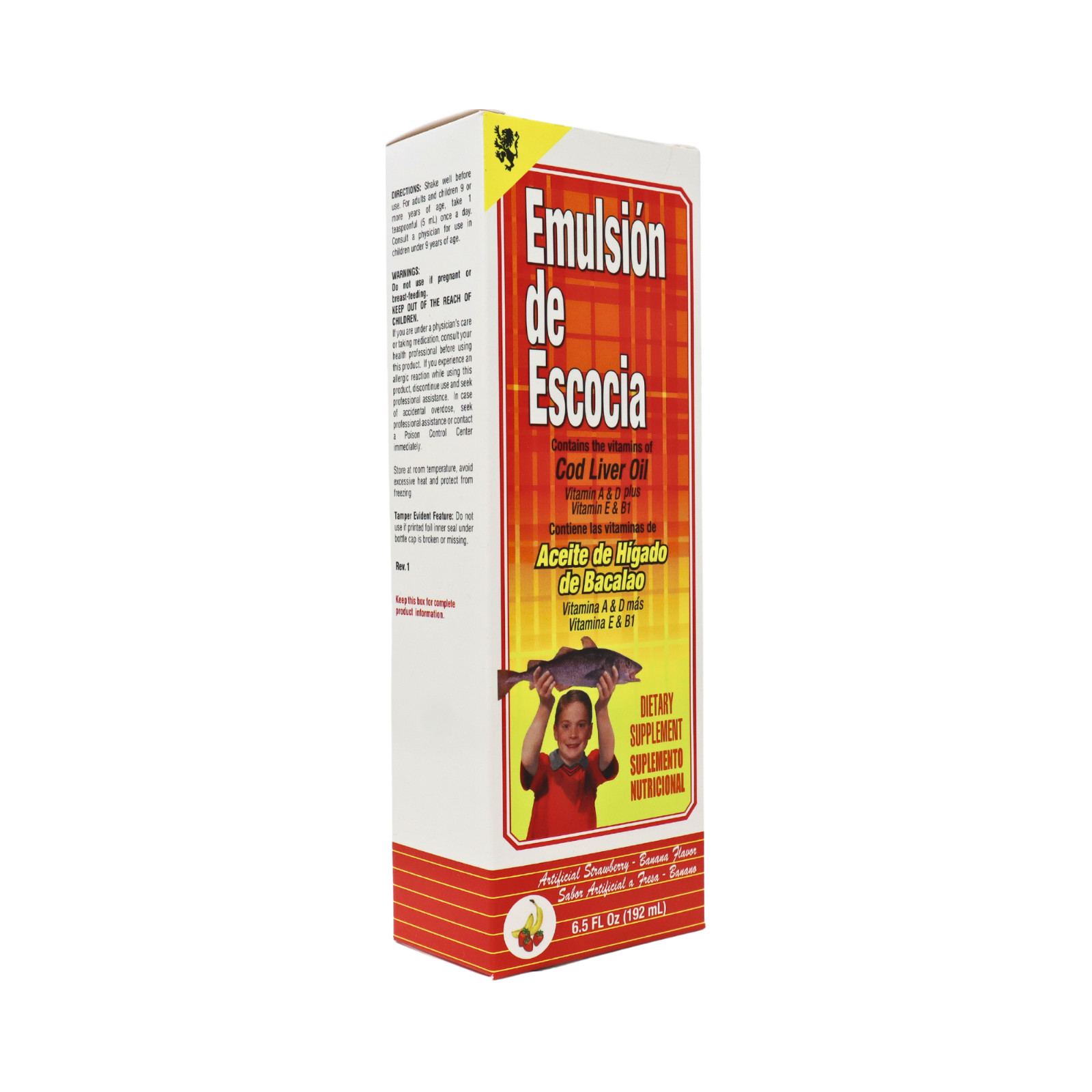 EMULSION DE ESCOCIA-STRAWBERRY-BANANA 6.5 OZ