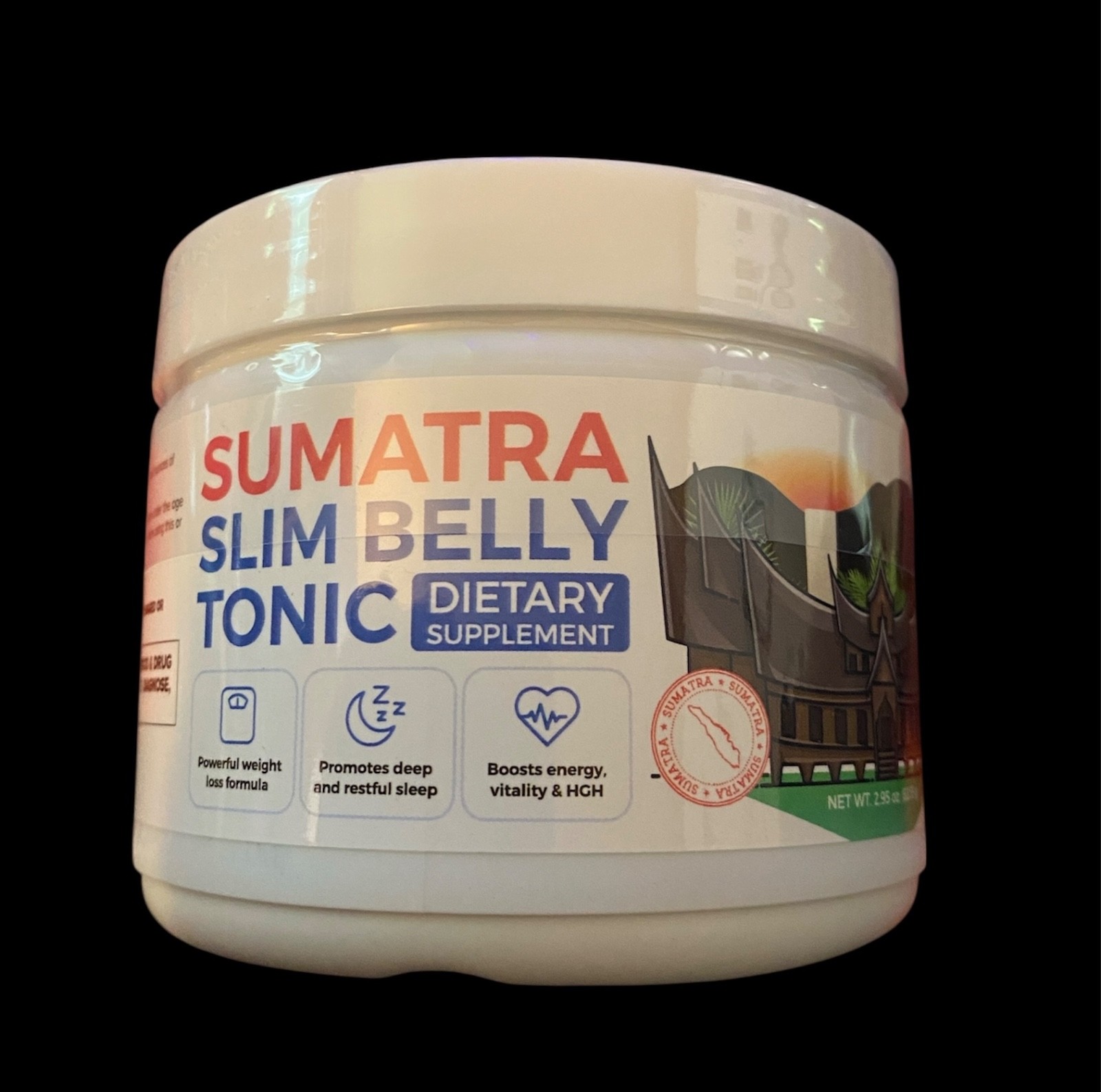 Sumatra Slim Belly Tonic Powder Weight Loss Boost Energy Support Sleep Exp 7/26