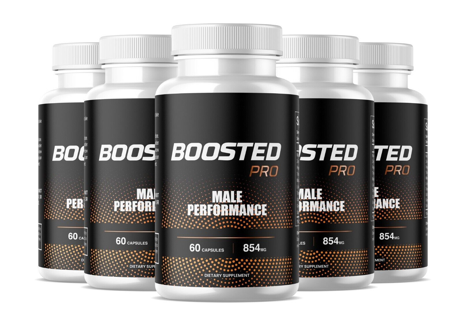 (5 Pack)Boosted pro pills 4 men ED BIGD Boosted pro supplement 300capsBoosterPro
