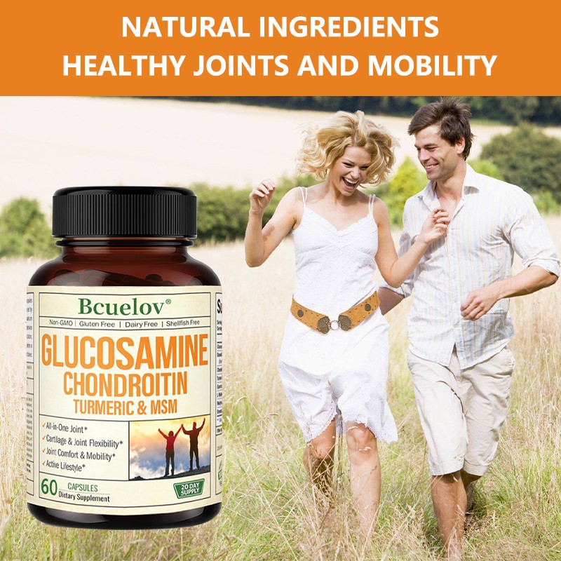 Triple Strength 2100mg Glucosamine Chondroitin MSM With Turmeric Joint Support