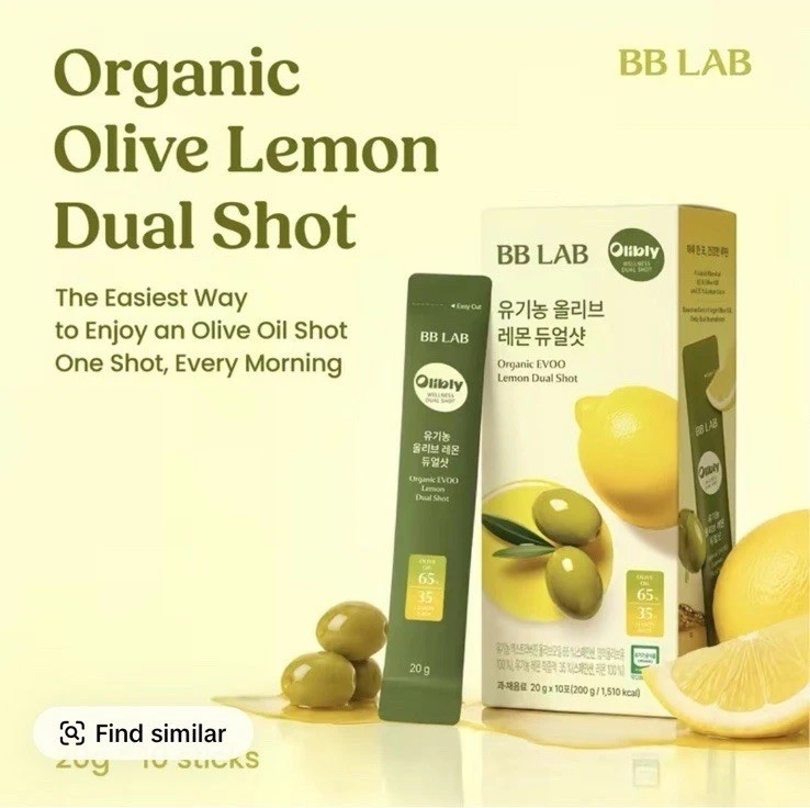 BB Lab Organic Olive Lemon Dual Shot 65:35 Ratio 20g X 10 Sticks NEW