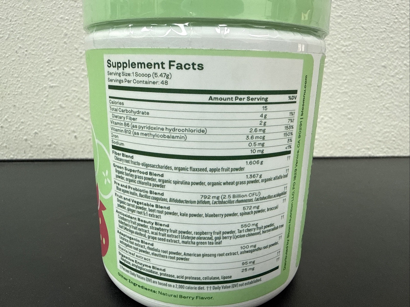 Bundle Of 2 Bloom Nutrition Greens & Superfoods Berry Expired 10/25