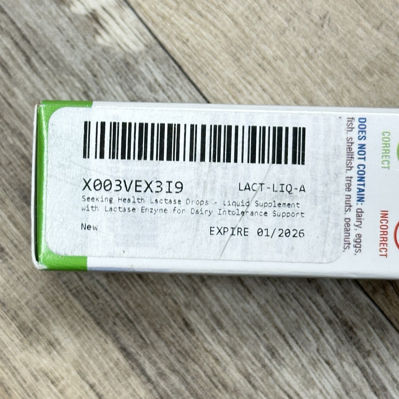 Seeking Health Lactase Drops, Supports Lactose and Dairy Digestion, Exp 01/2026