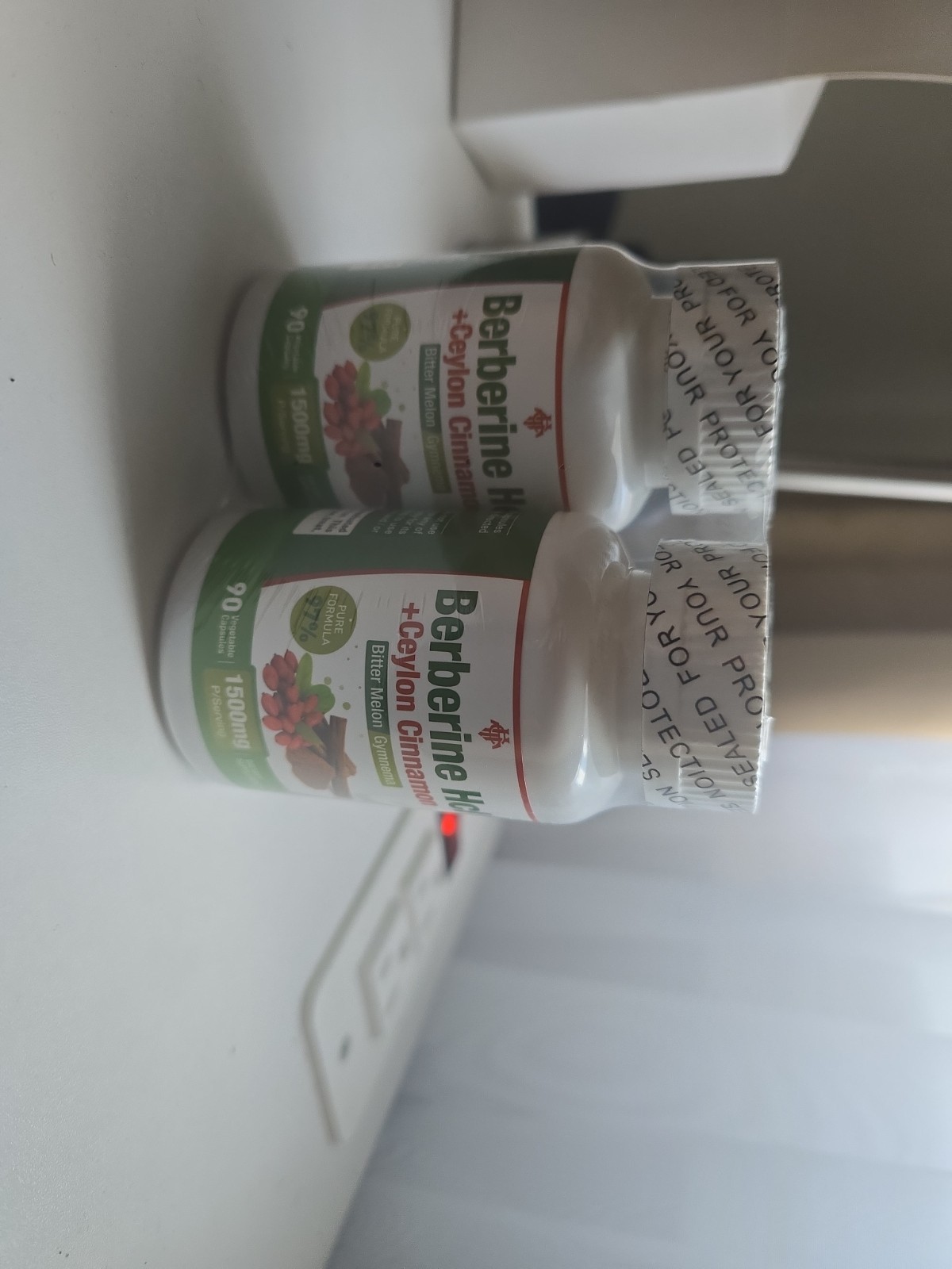 Berberine Hcl +ceylon Cinnamon Bitter Melón Gymnema 1500 Mg 90 Capsules PacK 2