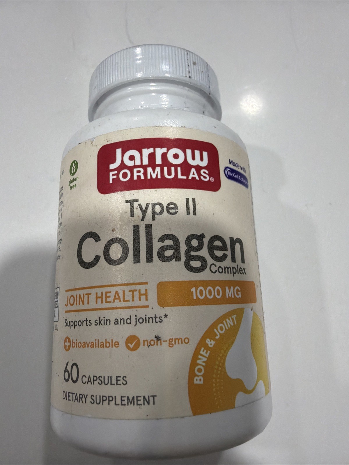 Jarrow Formulas Type II Collagen Complex 1000mg, Supports Skin & Joint Exp8/27