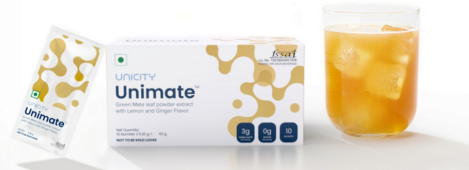 *NEW* Unicity Unimate Yerba Mate Supplement LEMON GINGER 10 Packets EXP 12/2024