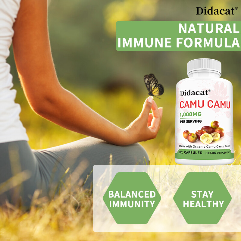 Camu Camu 1000mg Natural Fruit Superfood High Vitamin C Immune Booster