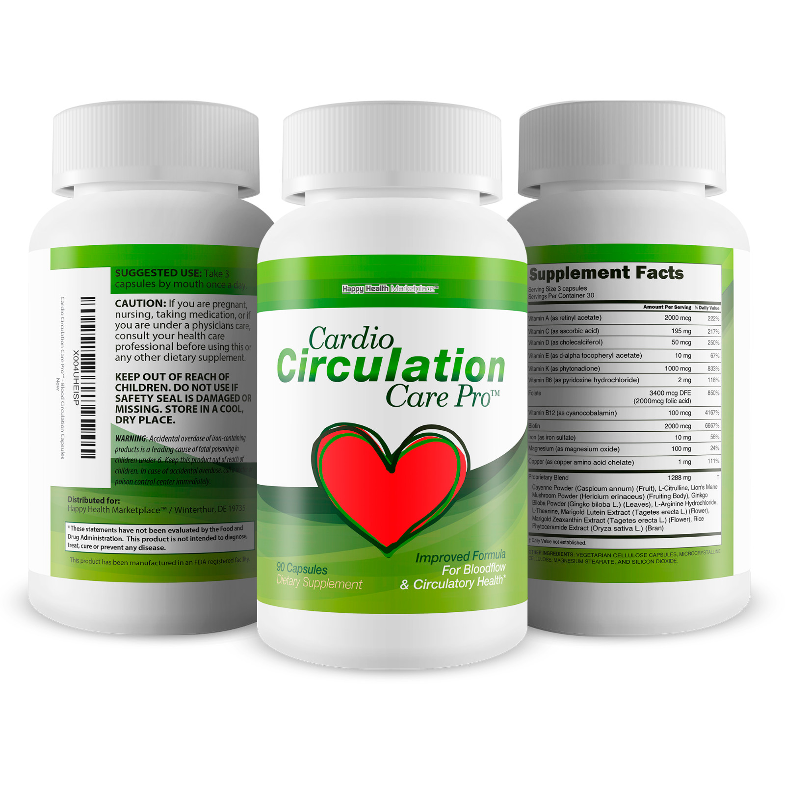 Cardio Circulation Care Pro – Our Best Circulation Support Supplement – Natural