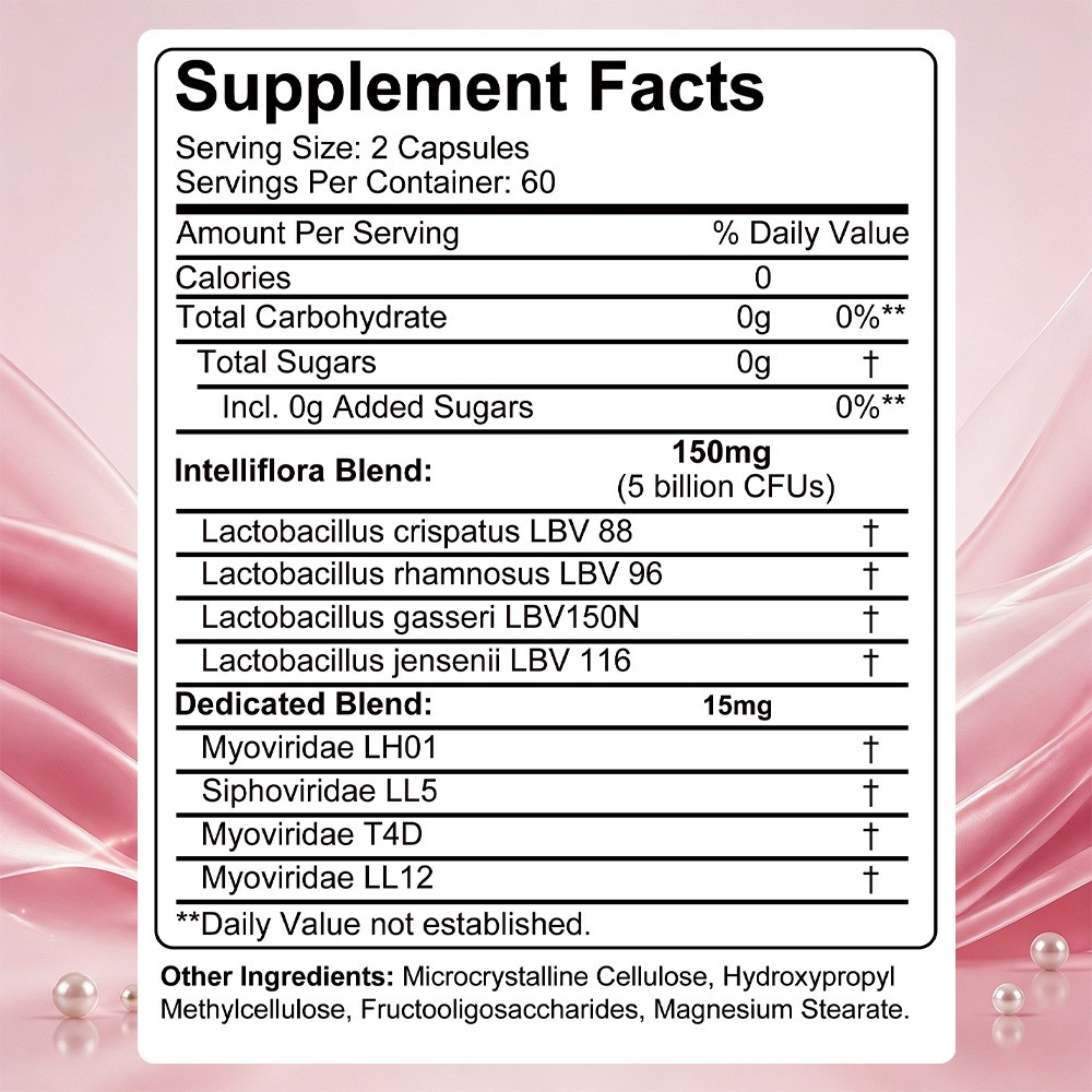 Women Probiotic Prebiotic,5Billion CFU,Urinary Tract & Vaginal Flora 30~120 Caps